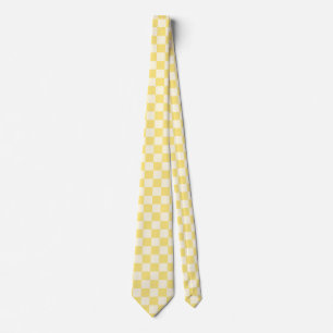 Yellow Chequerboard Tie