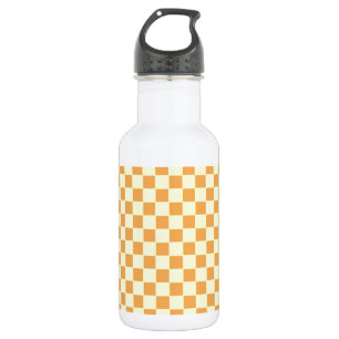 yellow chequered 532 ml water bottle