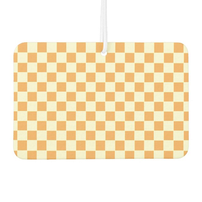 yellow chequered air freshener (Front)
