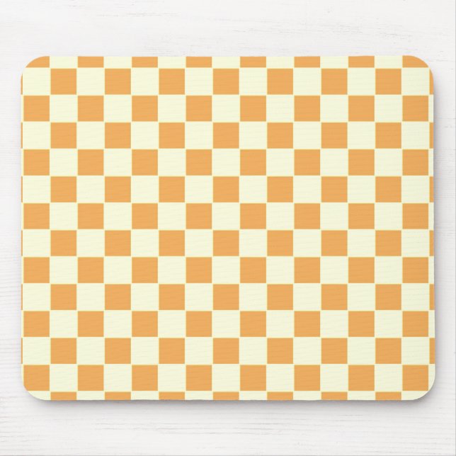 yellow chequered mouse pad (Front)