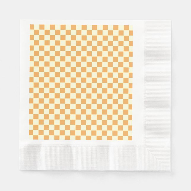 yellow chequered napkin (Front)