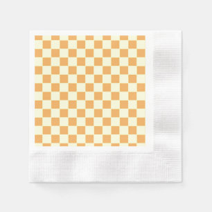 yellow chequered napkin