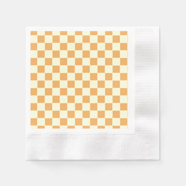 yellow chequered napkin (Front)