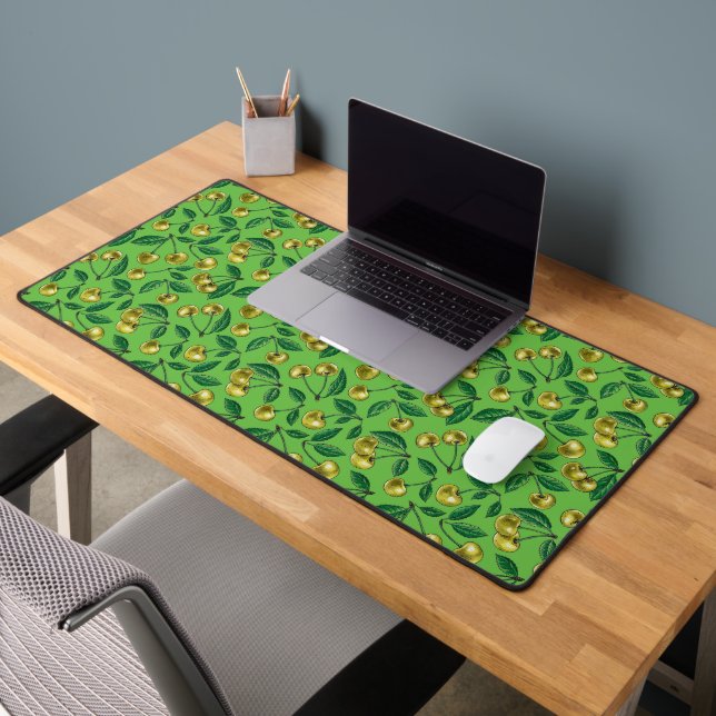 Yellow cherries desk mat (Office 2)