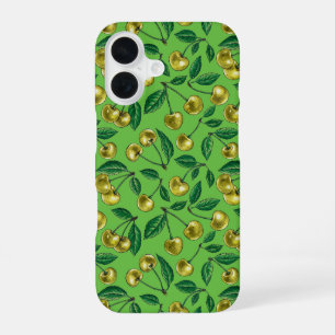 Yellow cherries iPhone 16 case