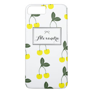 Yellow Cherries Pattern Personalized iPhone 7 Plus iPhone 8 Plus/7 Plus Case