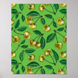 Yellow cherries poster