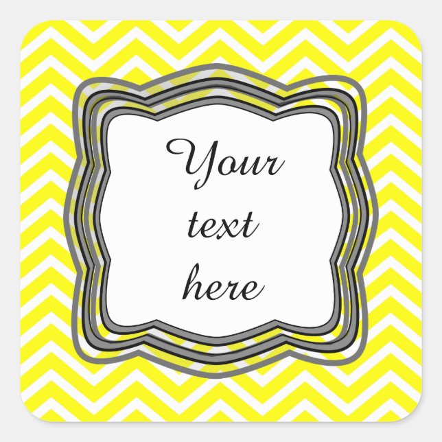 Yellow Chevron Label (Front)