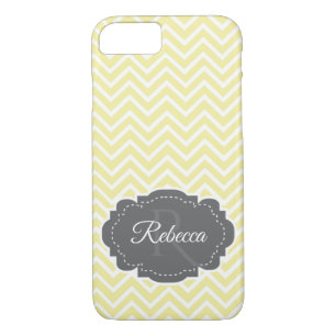 Yellow Chevron Personalized Case-Mate iPhone Case