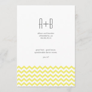 Yellow Chevron You In? Save the Date