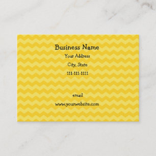 Yellow chevrons business card