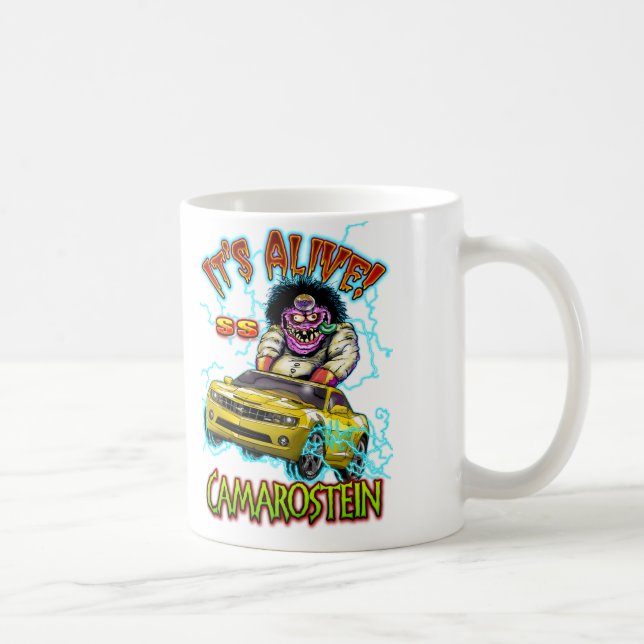 Yellow Chevy Camaro SS Double Sided Mug (Right)