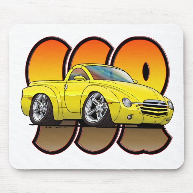Yellow Chevy SSR Mouse Pad (Front)