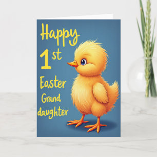 Yellow Chick First Easter Card
