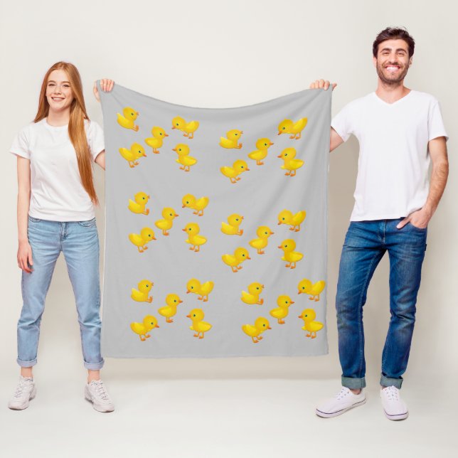 Yellow Chicks Fleece Blanket (In Situ)