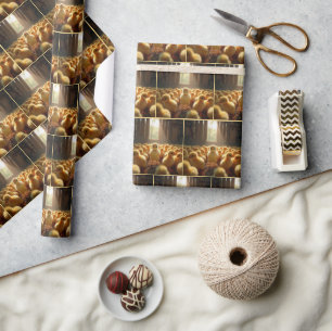 Yellow Chicks In a Sunny Barn Wrapping Paper