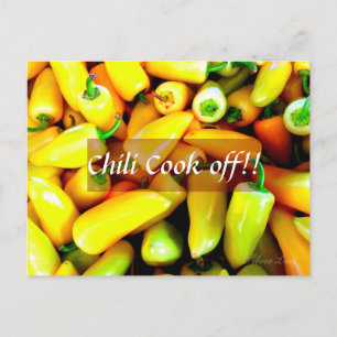 Yellow Chillies Postcard