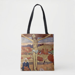 Yellow Christ by Paul Gauguin, Vintage Fine Art Tote Bag
