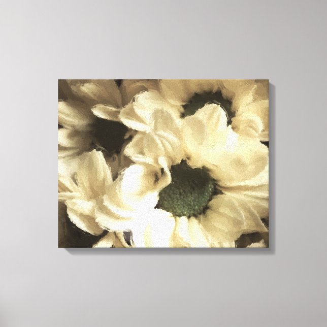 YELLOW CHRYSANTHEMUM  CANVAS PRINT (Front)