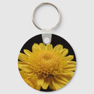 Yellow Chrysanthemum Keychain