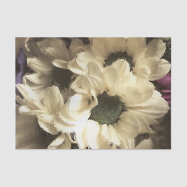 YELLOW CHRYSANTHEMUM  TISSUE PAPER (Front)