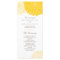 Yellow Chrysanthemum Wedding Program Rack Cards