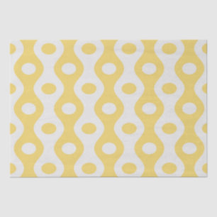 Yellow Circle and Eyes Pattern Tissue Paper