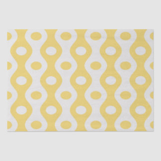 Yellow Circle and Eyes Pattern Tissue Paper