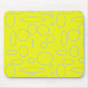 Yellow Circles and Loops  Mouse Pad