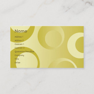 Yellow Circles - Business Business Card