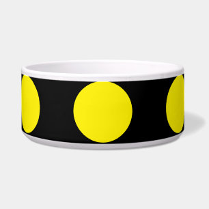 Yellow Circles on Black Background