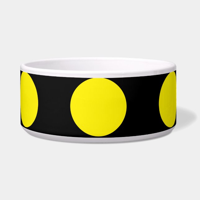 Yellow Circles on Black Background (Front)