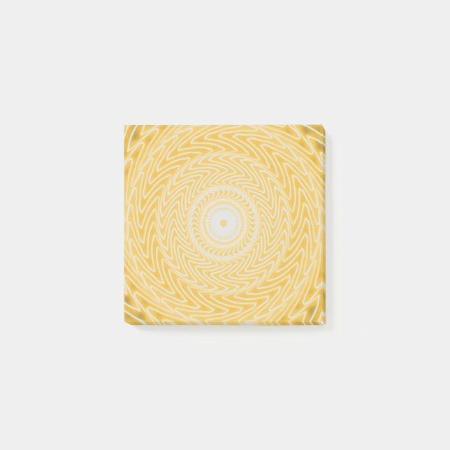 Yellow circles pattern post-it notes (Front)