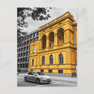 Yellow City Building Minimalist Photography Postcard