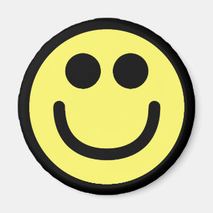Yellow Classic Face Magnet