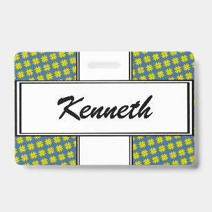 Yellow Clover Ribbon by Kenneth Yoncich Badge
