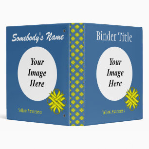 Yellow Clover Ribbon Template by Kenneth Yoncich Binder
