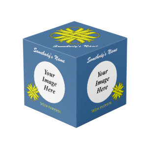 Yellow Clover Ribbon Template by Kenneth Yoncich Cube