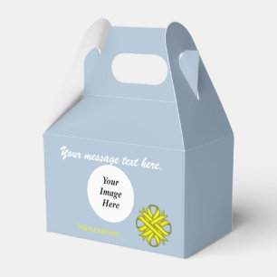 Yellow Clover Ribbon Template by Kenneth Yoncich Favor Box