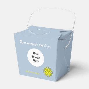 Yellow Clover Ribbon Template by Kenneth Yoncich Favor Box