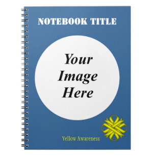 Yellow Clover Ribbon Template by Kenneth Yoncich Notebook