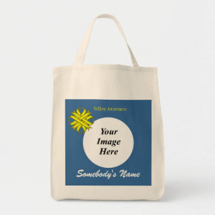 Yellow Clover Ribbon Template by Kenneth Yoncich Tote Bag