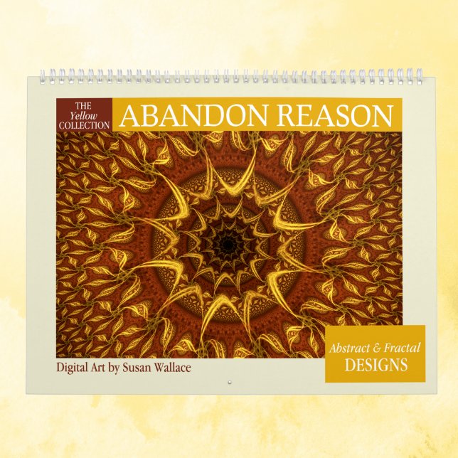 Yellow Collection Abstract Fractals 2026 Calendar (Creator Uploaded)
