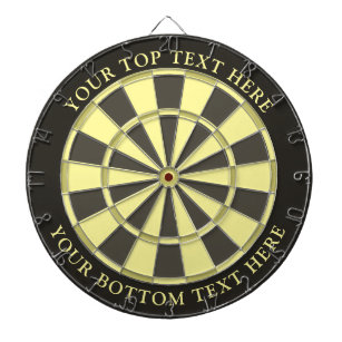 Yellow Colors Dartboard with Custom Text