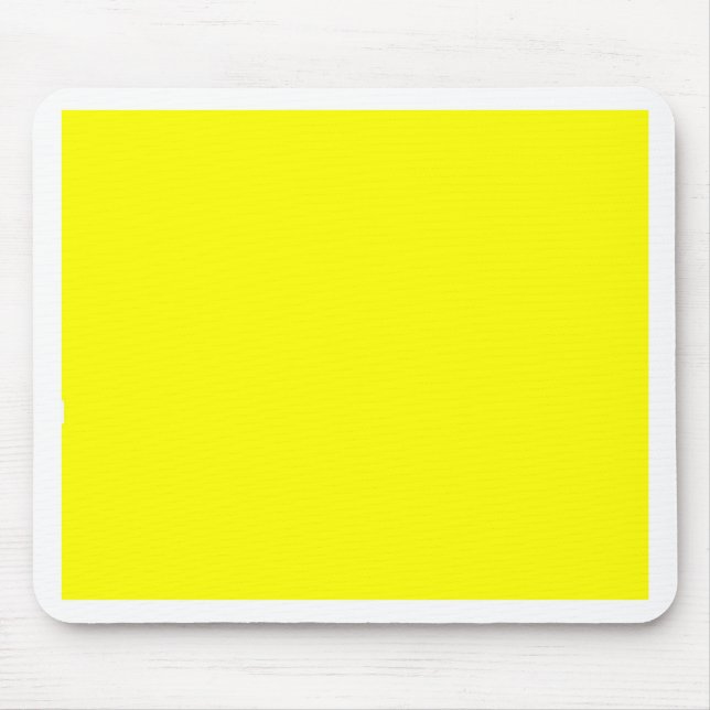 Yellow Colour Customized Designer Mouse Pad (Front)