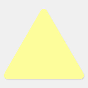 Yellow Colour Customized Designer Triangle Sticker