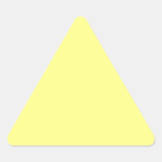 Yellow Colour Customized Designer Triangle Sticker