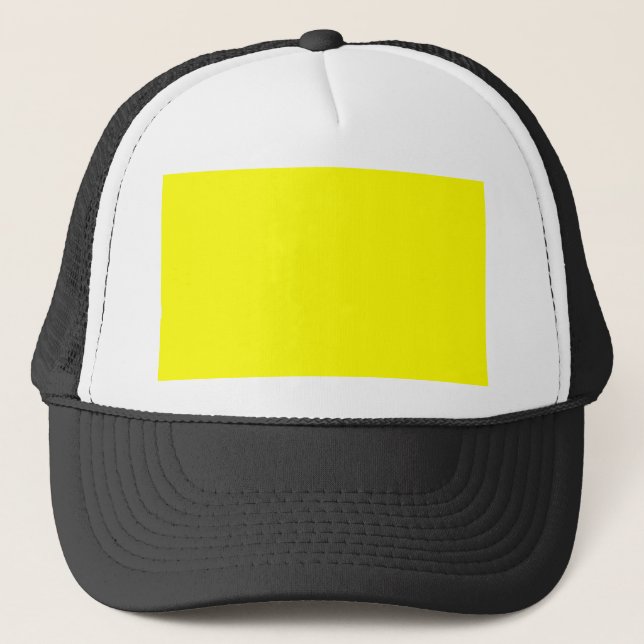 Yellow Colour Customized Designer Trucker Hat (Front)