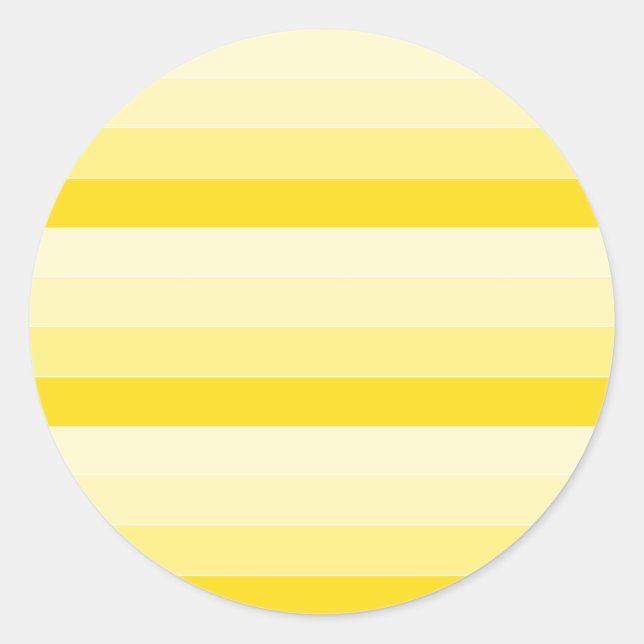 Yellow Colour Palette Harmony Blank Modern Elegant Classic Round Sticker (Front)