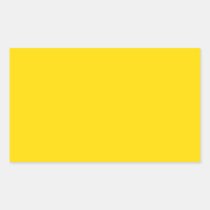 Yellow Colour Rectangle Sticker